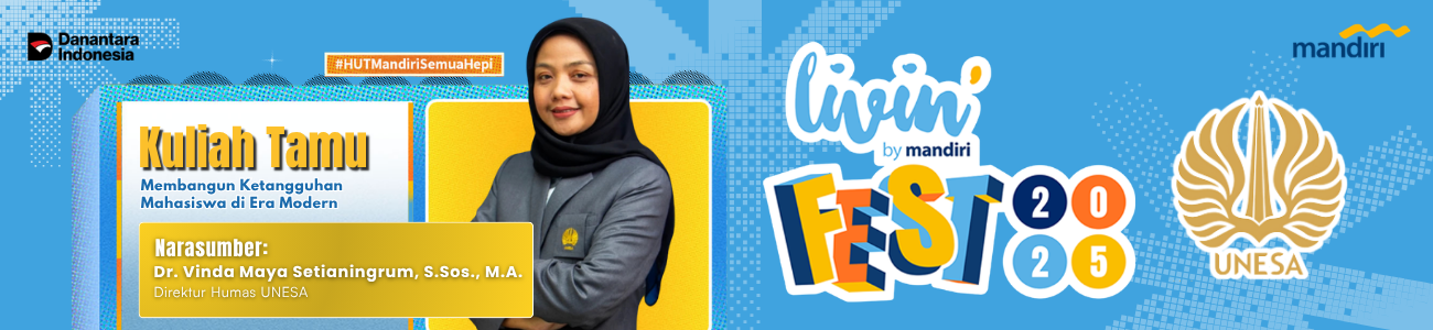 Banner Kuliah Tamu x Livin Fest 2025